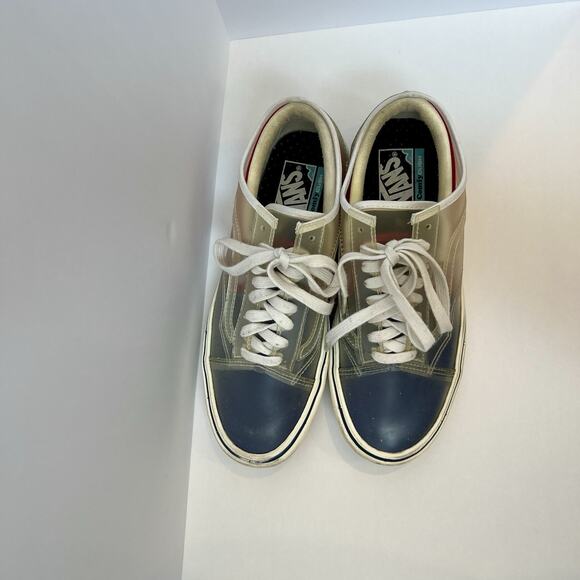 Vans ComfyCush Slip-Skool Canvas True Navy Red Shoes Mens Size 7, Women’s 8.5 - Picture 2 of 8